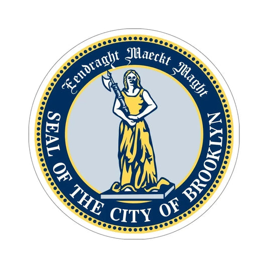 Seal of Brooklyn New York USA STICKER Vinyl Die-Cut Decal 6 Inch - The Sticker Space