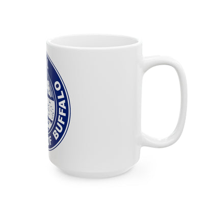 Seal of Buffalo New York - White Coffee Mug-The Sticker Space