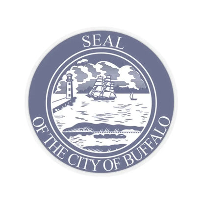 Seal of Buffalo (United States) STICKER Vinyl Kiss-Cut Decal 2 Inch Transparent - The Sticker Space