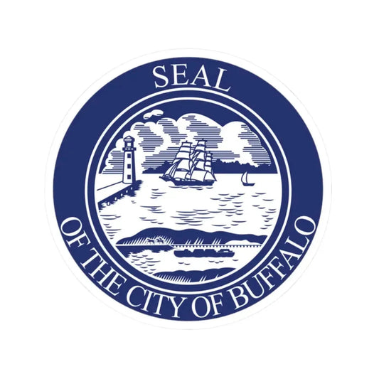Seal of Buffalo (United States) STICKER Vinyl Kiss-Cut Decal 2 Inch White - The Sticker Space