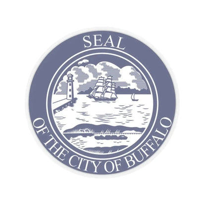 Seal of Buffalo (United States) STICKER Vinyl Kiss-Cut Decal 3 Inch Transparent - The Sticker Space
