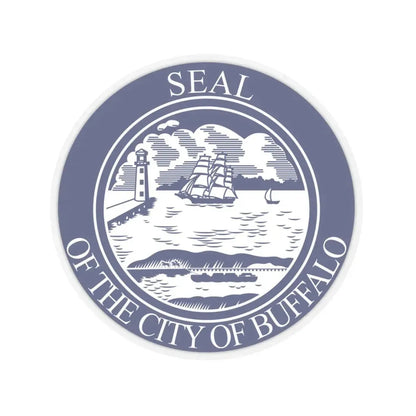 Seal of Buffalo (United States) STICKER Vinyl Kiss-Cut Decal 4 Inch Transparent - The Sticker Space
