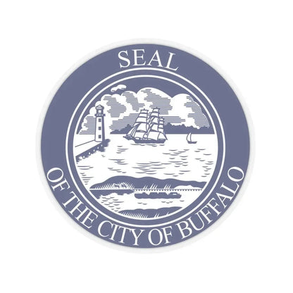 Seal of Buffalo (United States) STICKER Vinyl Kiss-Cut Decal 6 Inch Transparent - The Sticker Space