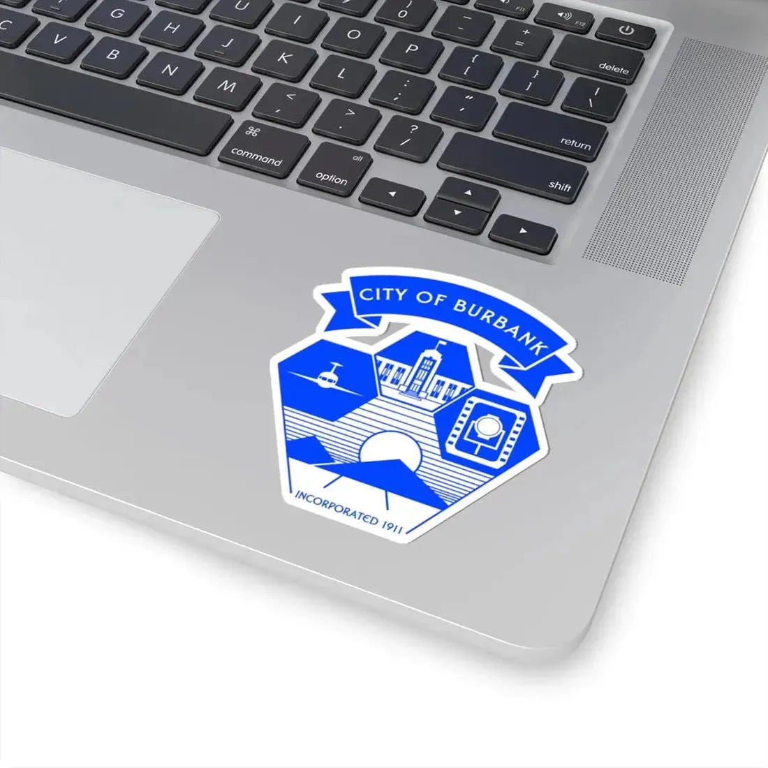 Seal of Burbank California (United States) STICKER Vinyl Kiss-Cut Decal - The Sticker Space