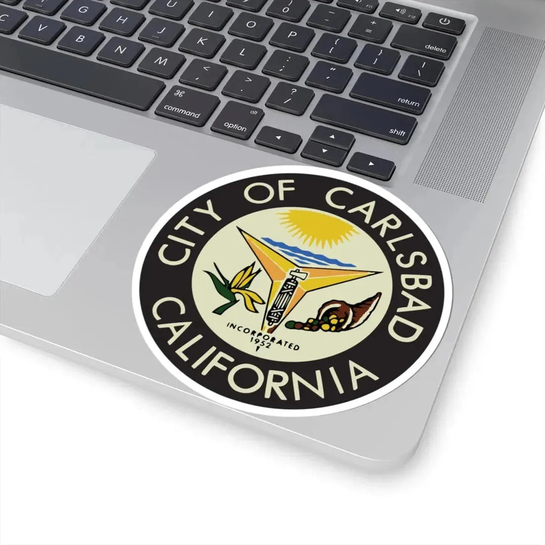 Seal of Carlsbad California (United States) STICKER Vinyl Kiss-Cut Decal - The Sticker Space