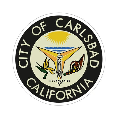 Seal of Carlsbad California USA STICKER Vinyl Die-Cut Decal 4 Inch - The Sticker Space