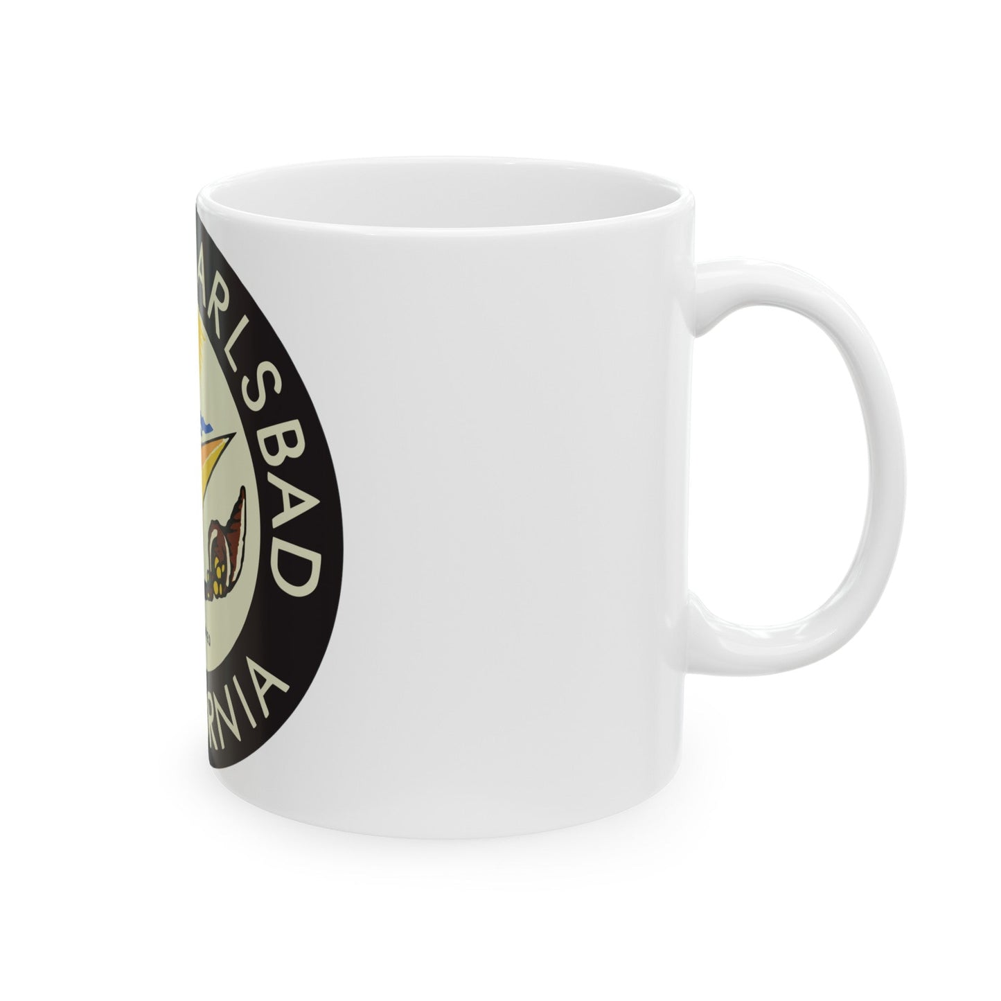 Seal of Carlsbad California - White Coffee Mug-The Sticker Space