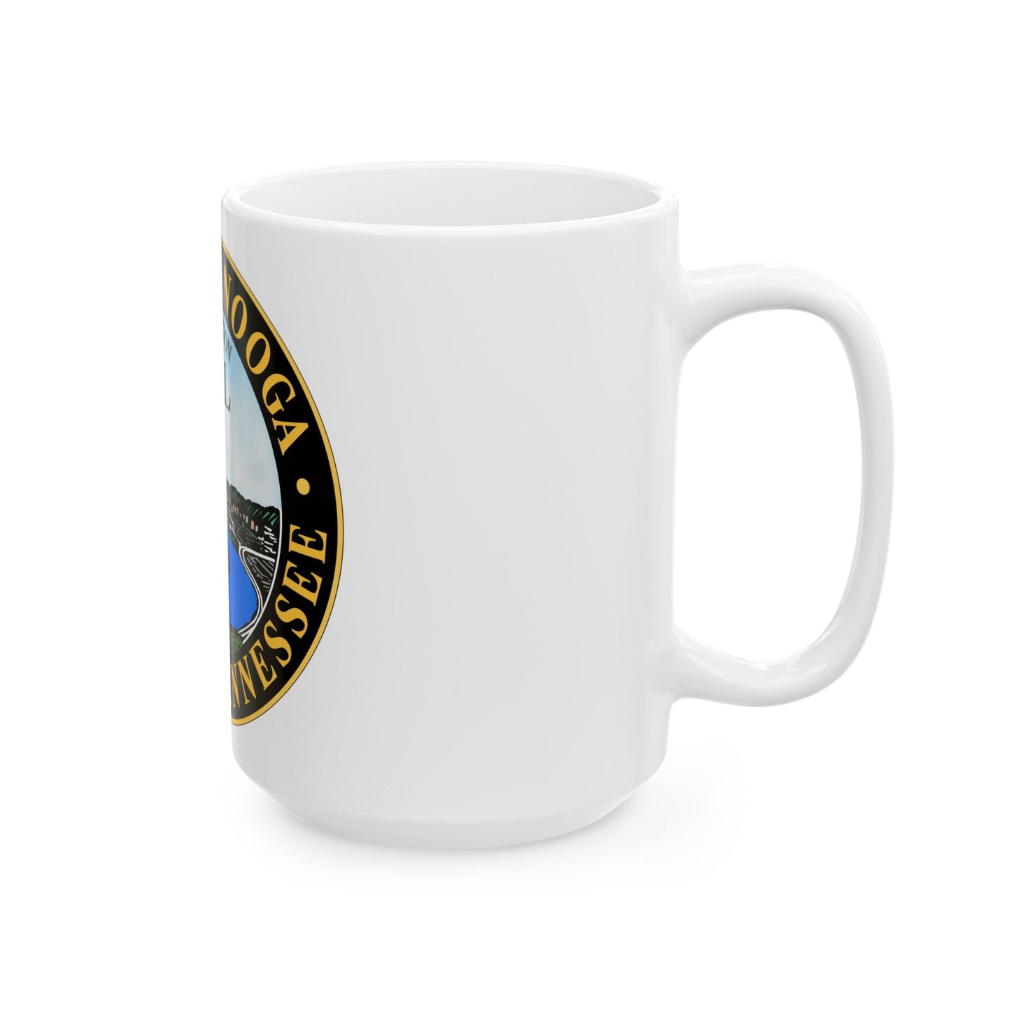 Seal of Chattanooga Tennessee - White Coffee Mug-The Sticker Space