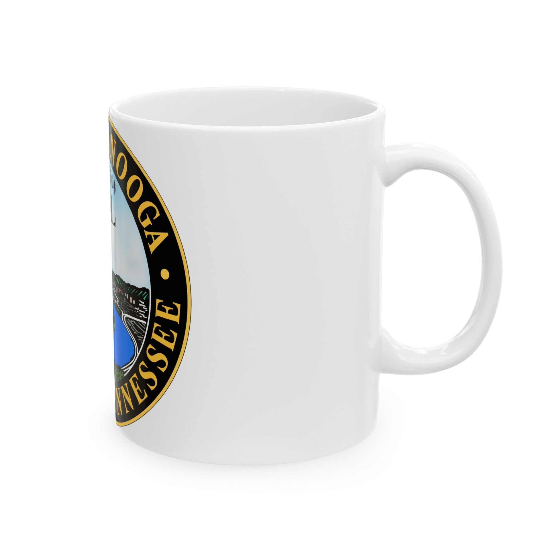 Seal of Chattanooga Tennessee - White Coffee Mug-The Sticker Space