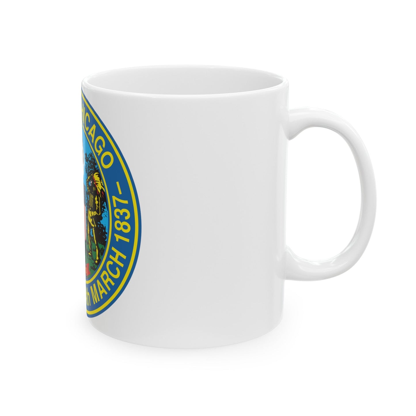 Seal of Chicago Illinois - White Coffee Mug-The Sticker Space