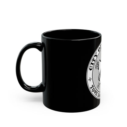 Seal of Chicopee Massachusetts - Black Coffee Mug-The Sticker Space