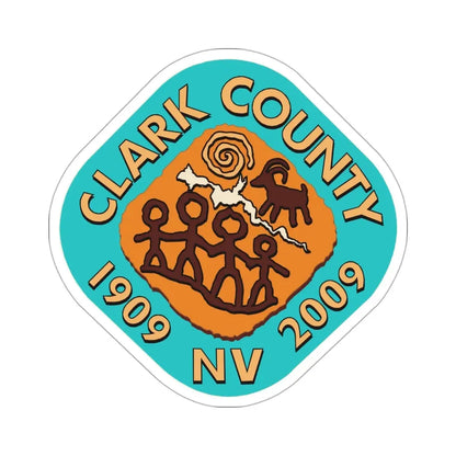 Seal of Clark County, Nevada USA STICKER Vinyl Die-Cut Decal 3 Inch - The Sticker Space