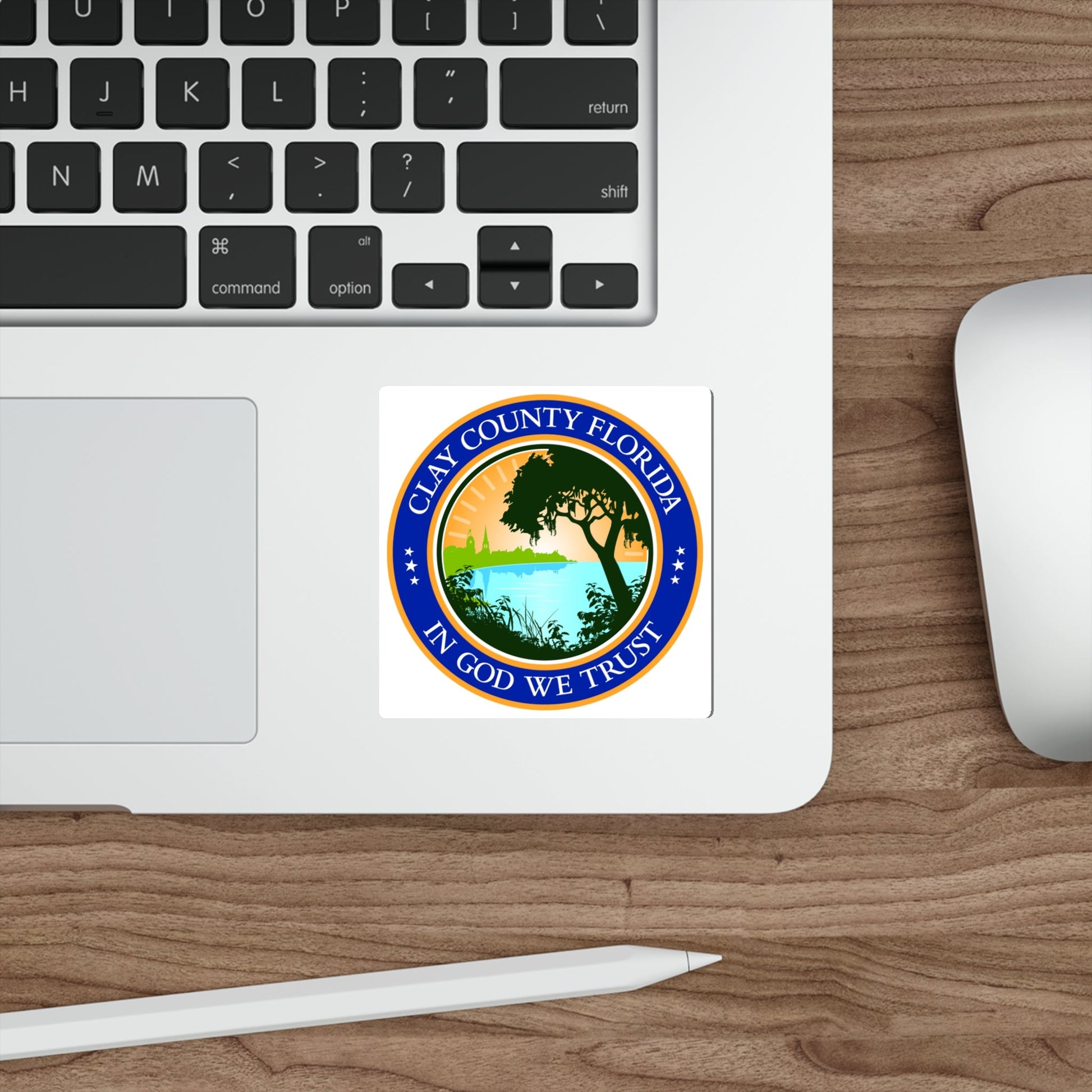 Seal of Clay County Seal Florida USA STICKER Vinyl Die-Cut Decal-The Sticker Space