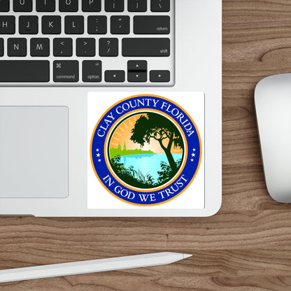 Seal of Clay County Seal Florida USA STICKER Vinyl Die-Cut Decal-The Sticker Space