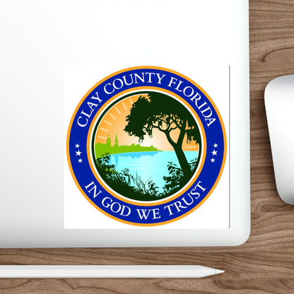 Seal of Clay County Seal Florida USA STICKER Vinyl Die-Cut Decal-The Sticker Space