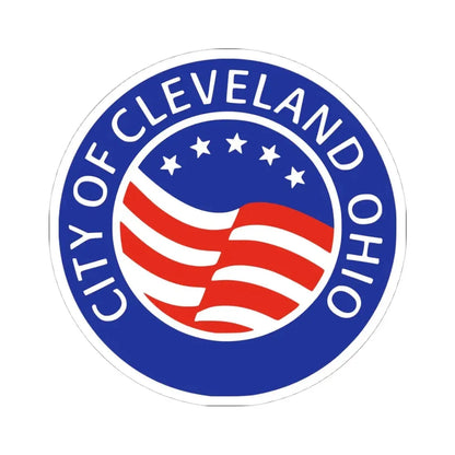 Seal of Cleveland Ohio - STICKER Vinyl Kiss-Cut Decal 4 Inch White - The Sticker Space