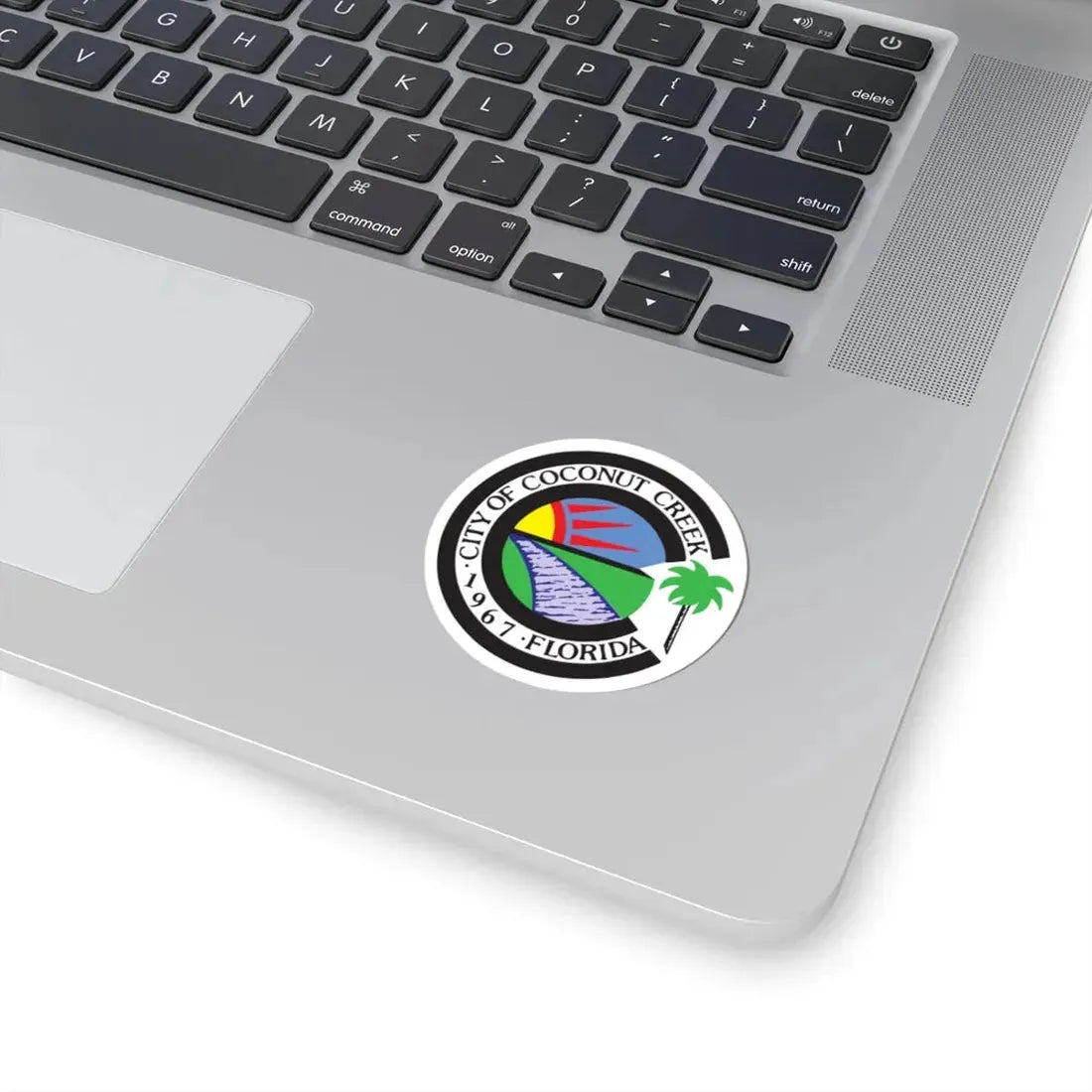 Seal of Coconut Creek Florida (United States) STICKER Vinyl Kiss-Cut Decal - The Sticker Space