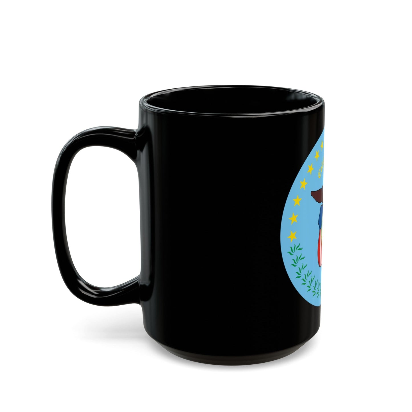 Seal of Columbus Ohio - Black Coffee Mug-The Sticker Space