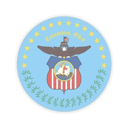 Seal of Columbus Ohio - STICKER Vinyl Kiss-Cut Decal 2 Inch Transparent - The Sticker Space