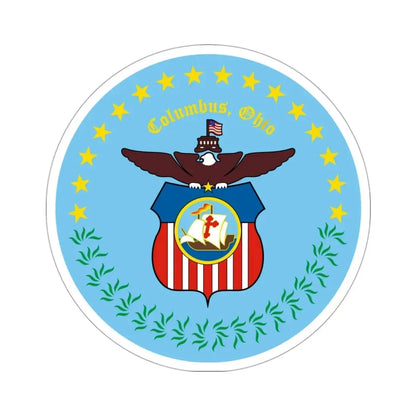 Seal of Columbus Ohio USA STICKER Vinyl Die-Cut Decal 3 Inch - The Sticker Space