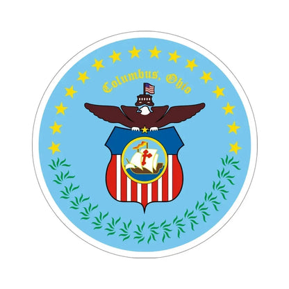 Seal of Columbus Ohio USA STICKER Vinyl Die-Cut Decal 4 Inch - The Sticker Space