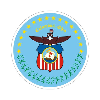 Seal of Columbus Ohio USA STICKER Vinyl Die-Cut Decal 5 Inch - The Sticker Space
