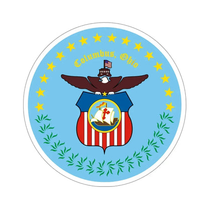 Seal of Columbus Ohio USA STICKER Vinyl Die-Cut Decal 6 Inch - The Sticker Space