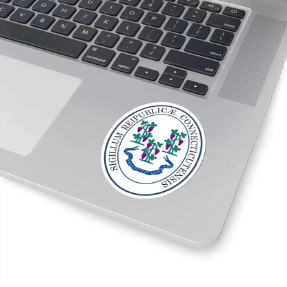 Seal of Connecticut (United States) STICKER Vinyl Kiss-Cut Decal - The Sticker Space