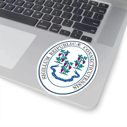 Seal of Connecticut (United States) STICKER Vinyl Kiss-Cut Decal - The Sticker Space
