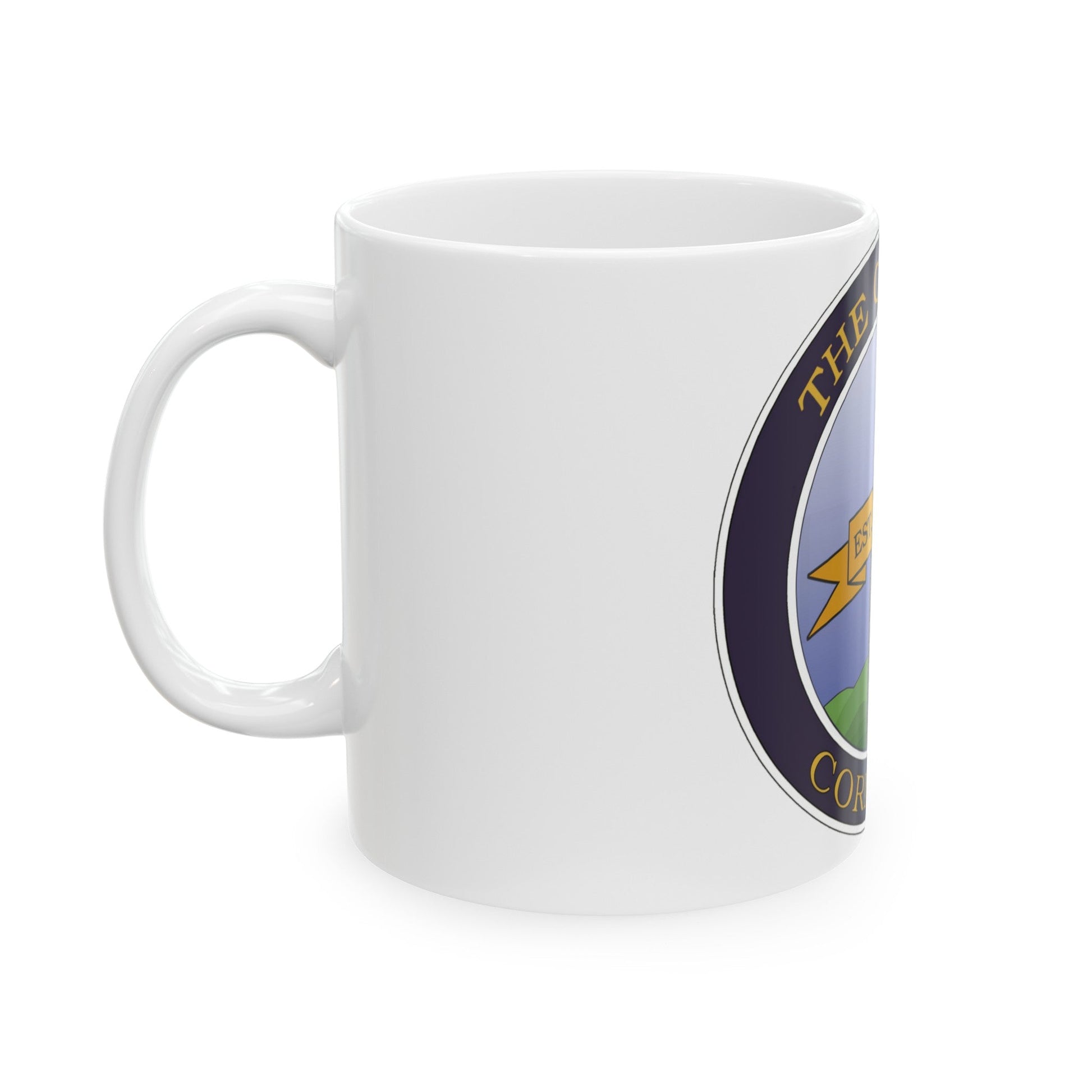 Seal of Corning NY - White Coffee Mug-The Sticker Space