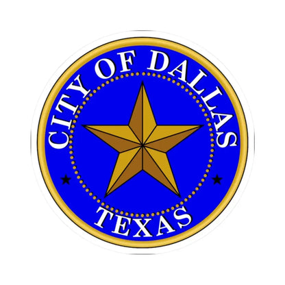 Seal of Dallas (United States) STICKER Vinyl Kiss-Cut Decal 2 Inch White - The Sticker Space