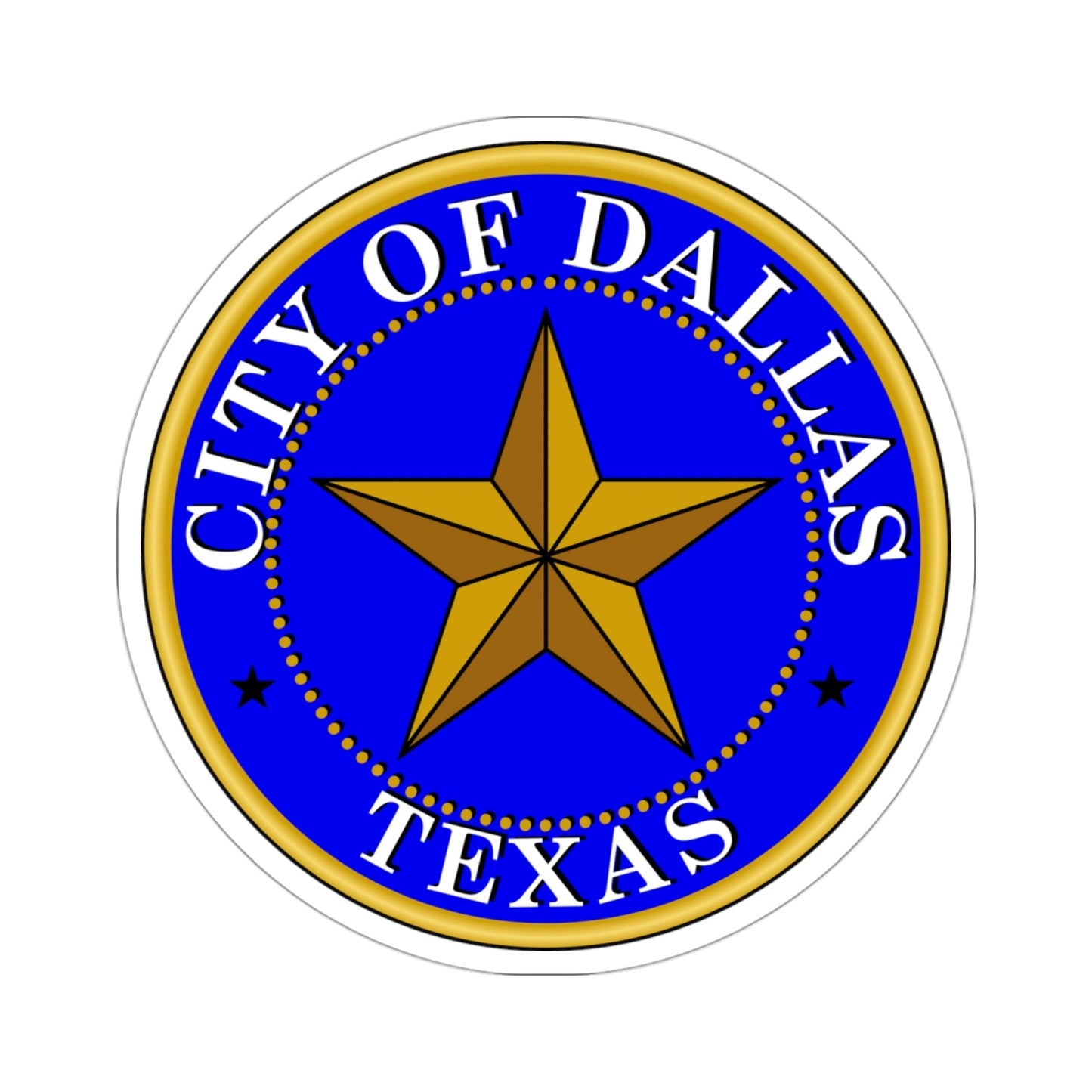 Seal of Dallas USA STICKER Vinyl Die-Cut Decal-3 Inch-The Sticker Space