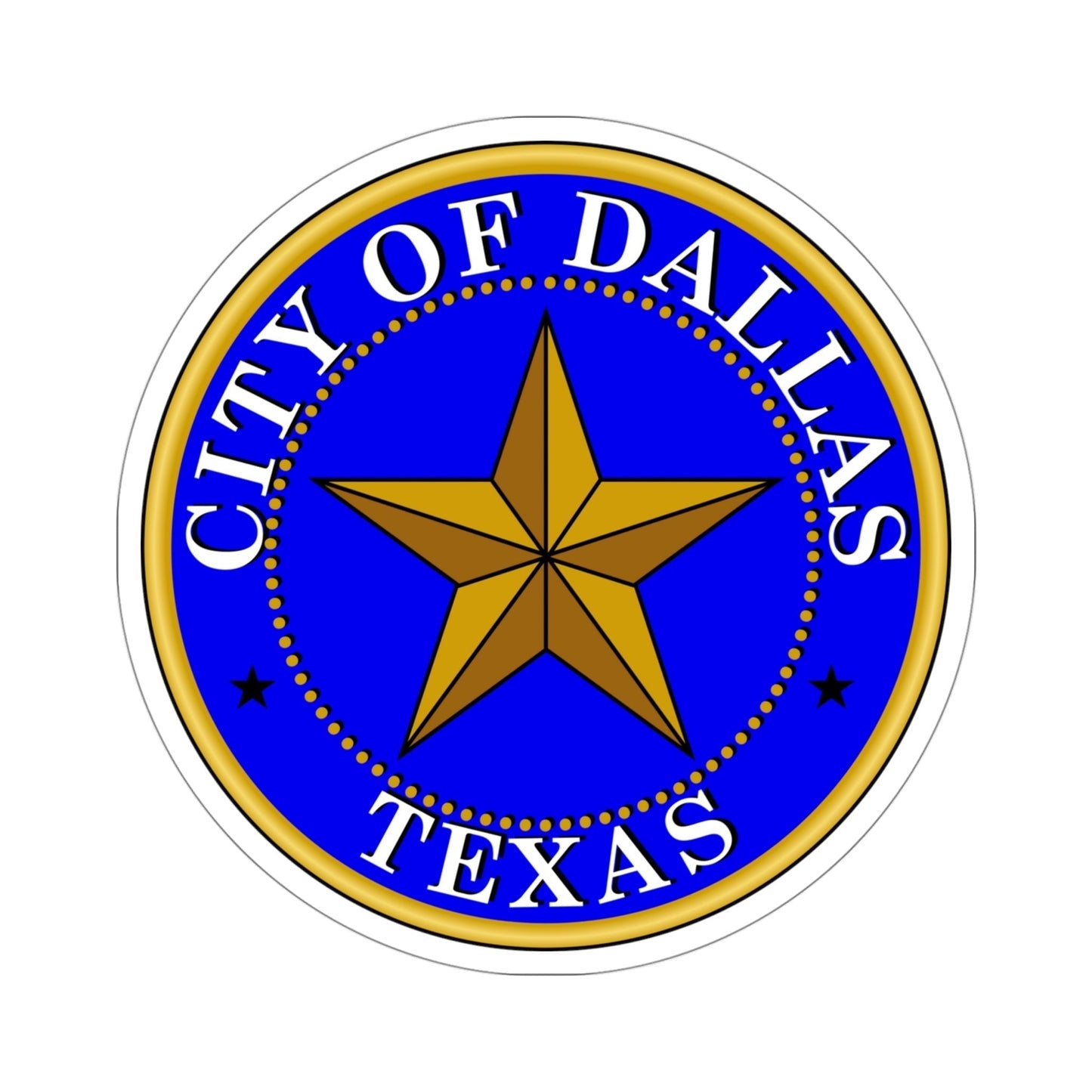 Seal of Dallas USA STICKER Vinyl Die-Cut Decal-4 Inch-The Sticker Space