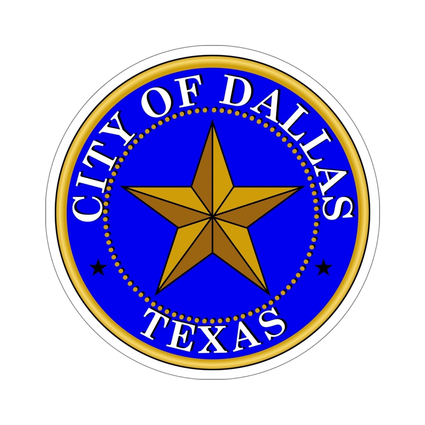 Seal of Dallas USA STICKER Vinyl Die-Cut Decal-6 Inch-The Sticker Space