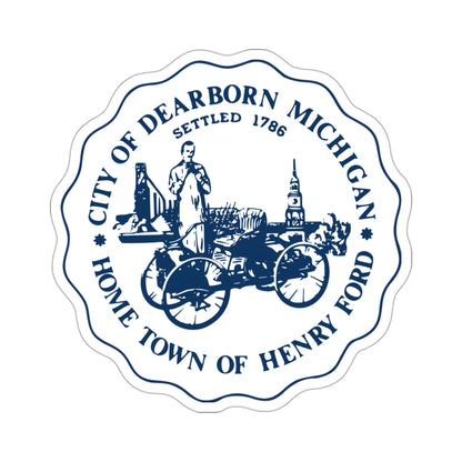 Seal of Dearborn Michigan USA STICKER Vinyl Die-Cut Decal-3 Inch-The Sticker Space