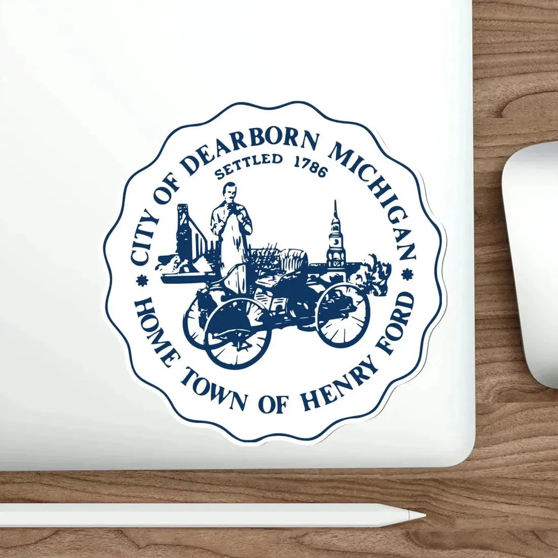 Seal of Dearborn Michigan USA STICKER Vinyl Die-Cut Decal - The Sticker Space