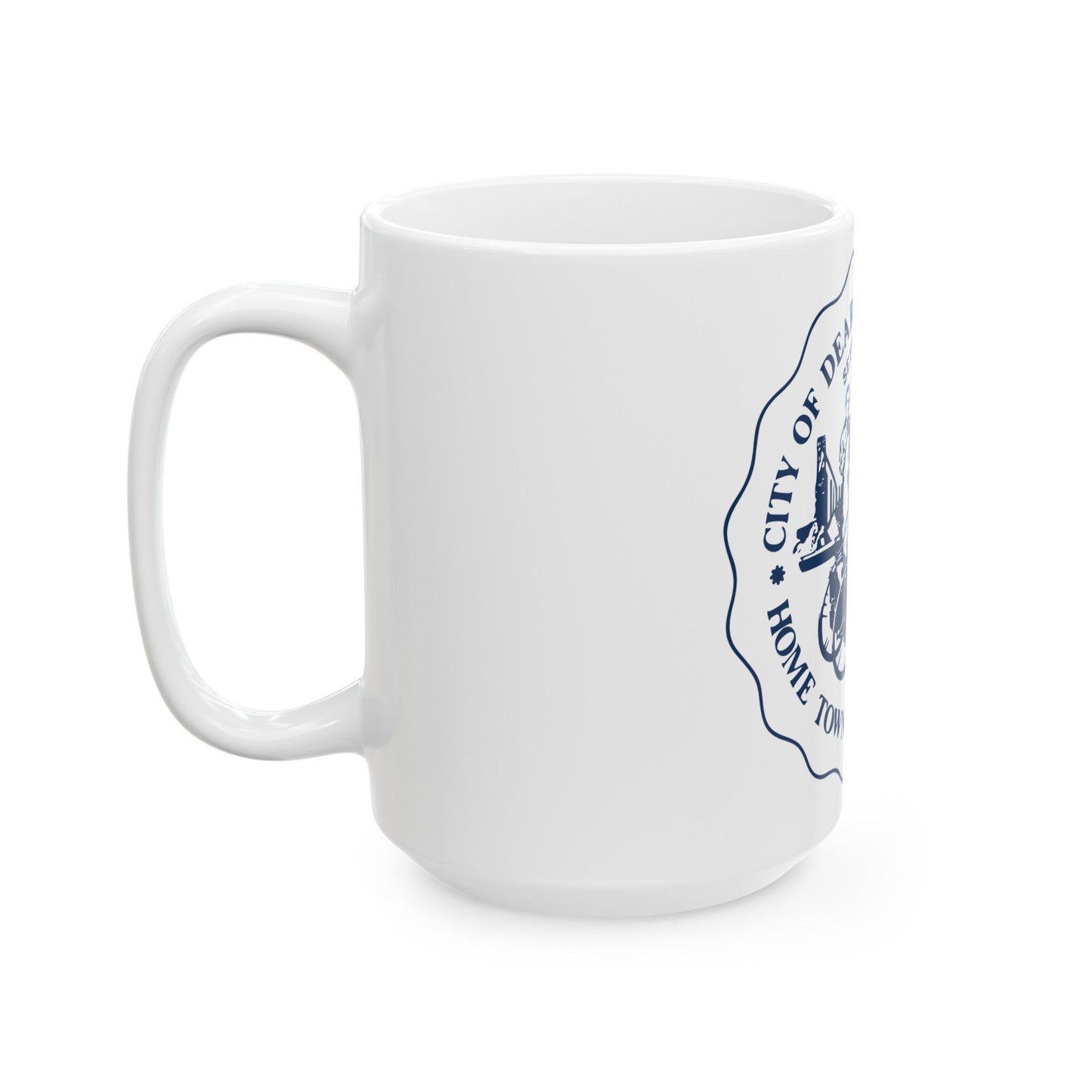 Seal of Dearborn Michigan - White Coffee Mug-The Sticker Space