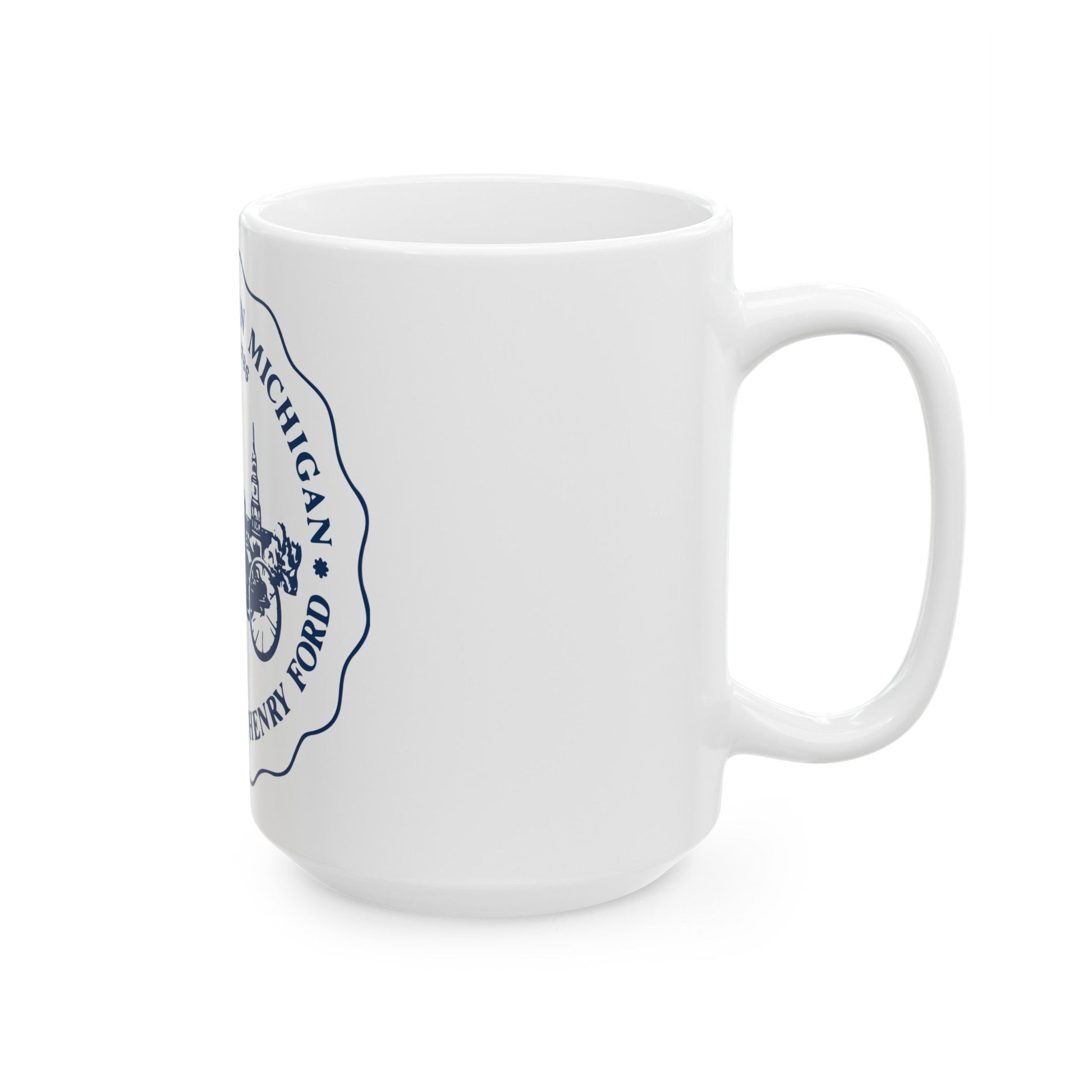 Seal of Dearborn Michigan - White Coffee Mug-The Sticker Space