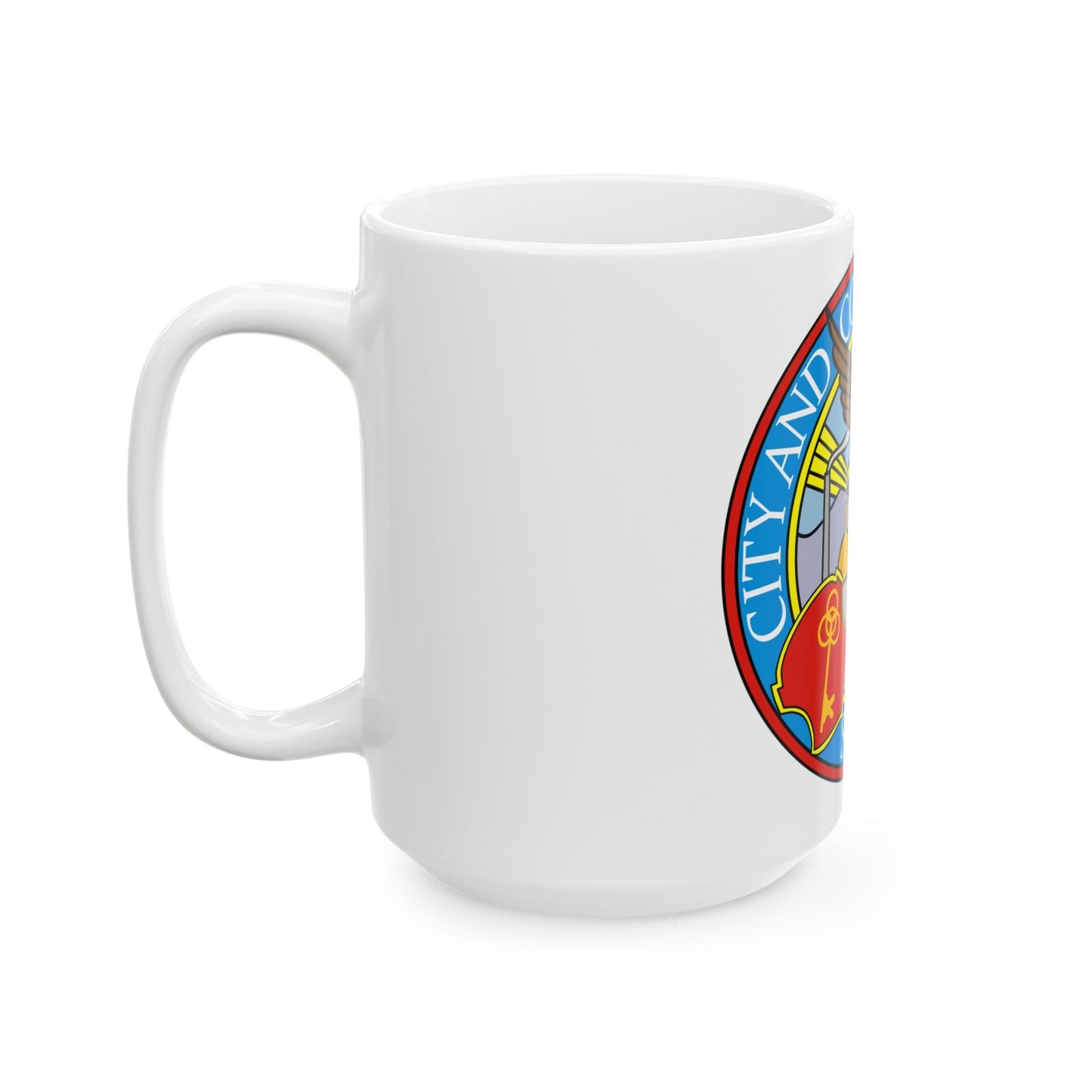 Seal of Denver - White Coffee Mug-The Sticker Space