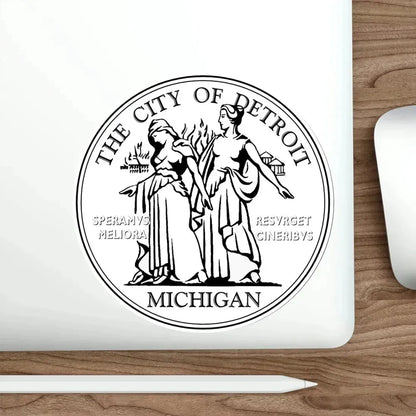 Seal of Detroit USA STICKER Vinyl Die-Cut Decal - The Sticker Space