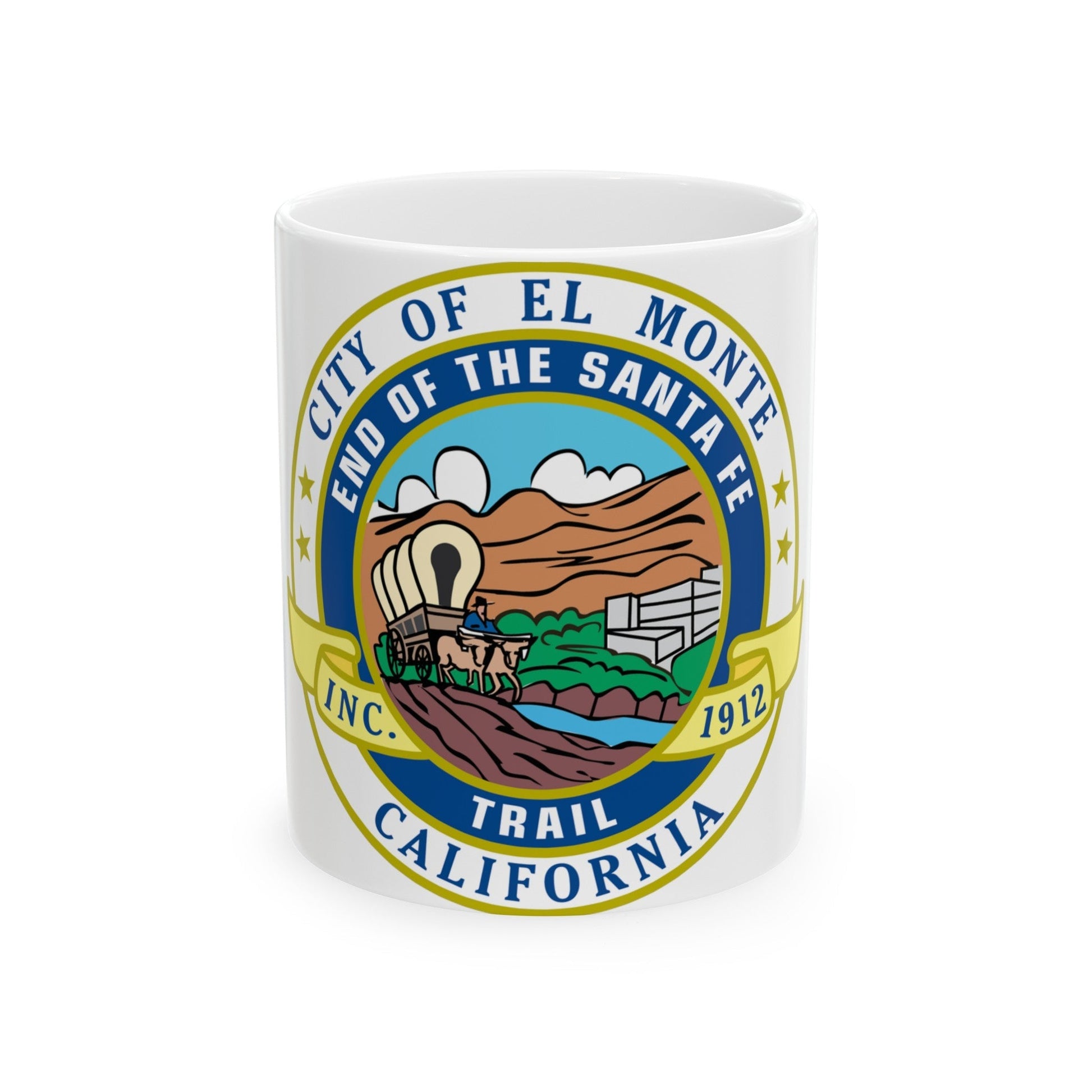 Seal of El Monte California - White Coffee Mug-11oz-The Sticker Space