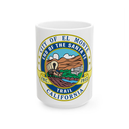 Seal of El Monte California - White Coffee Mug-15oz-The Sticker Space