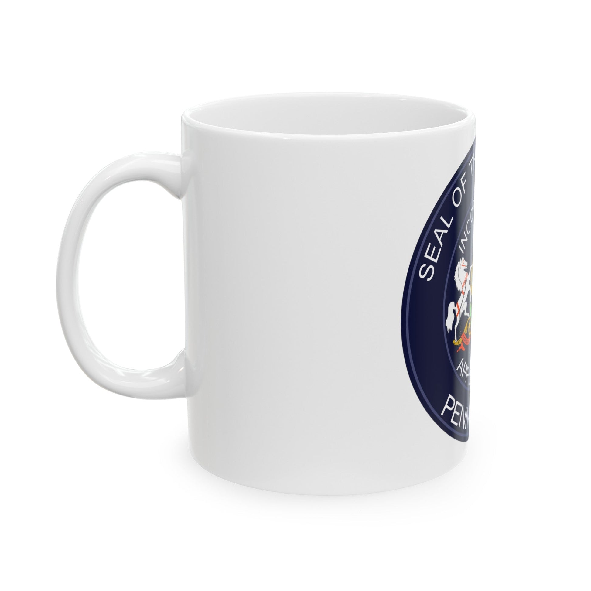 Seal of Erie Pennsylvania - White Coffee Mug-The Sticker Space