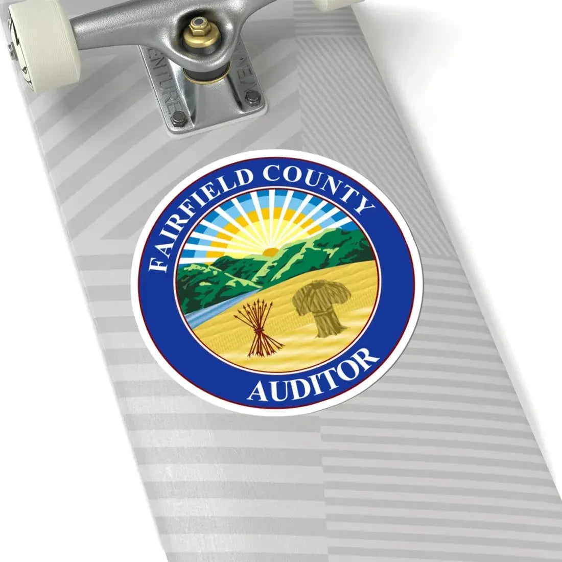 Seal of Fairfield County Ohio Auditor (United States) STICKER Vinyl Kiss-Cut Decal - The Sticker Space