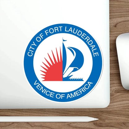 Seal of Fort Lauderdale Florida USA STICKER Vinyl Die-Cut Decal - The Sticker Space