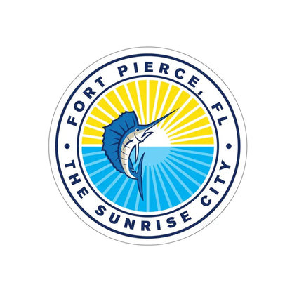 Seal of Fort Pierce Florida USA STICKER Vinyl Die-Cut Decal 6 Inch - The Sticker Space