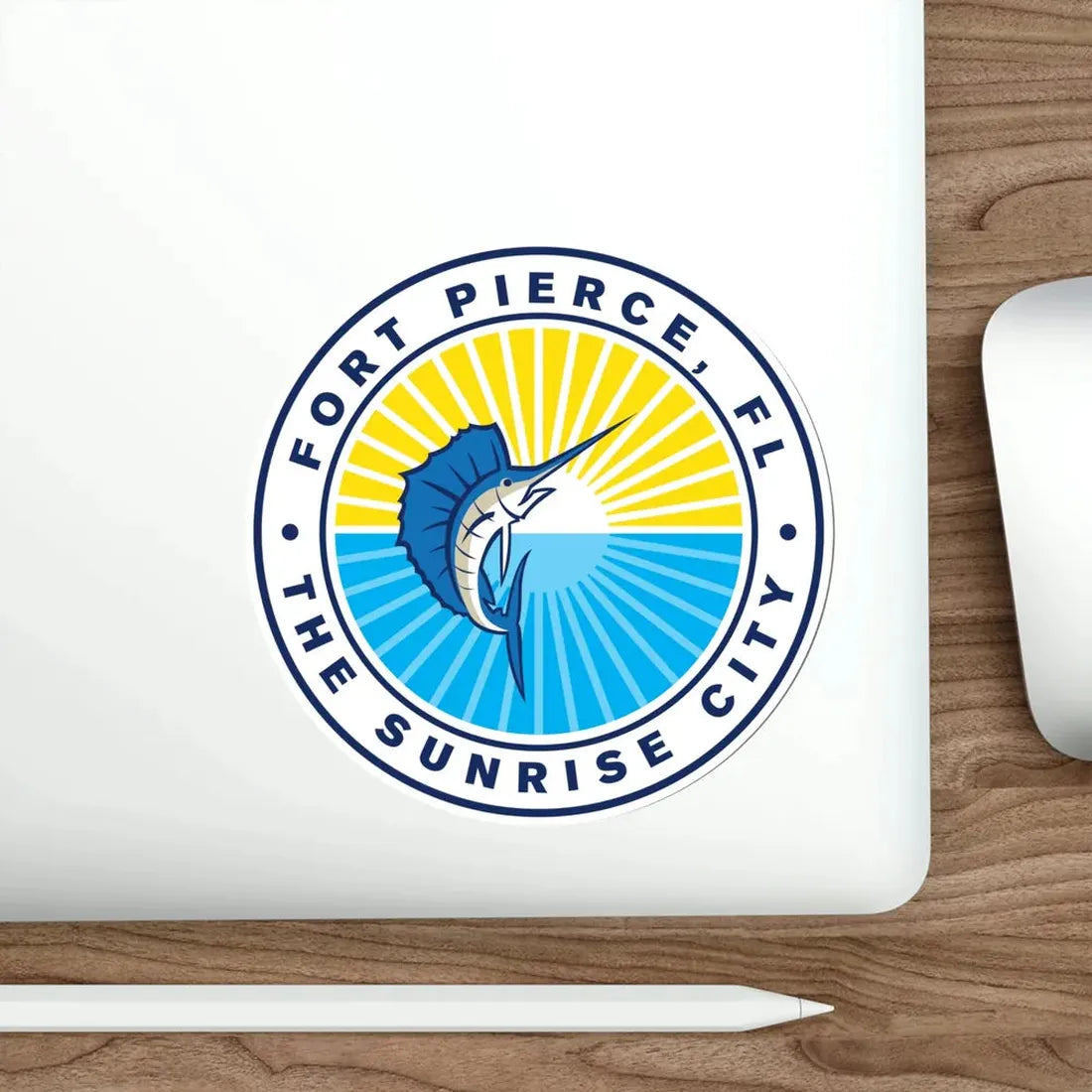 Seal of Fort Pierce Florida USA STICKER Vinyl Die-Cut Decal - The Sticker Space