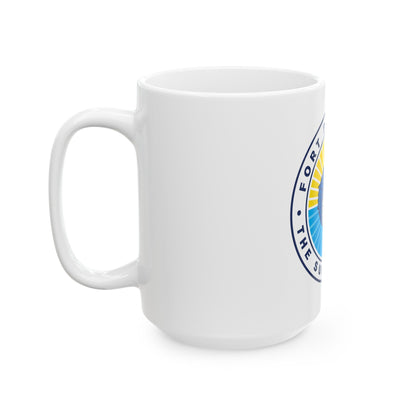 Seal of Fort Pierce Florida - White Coffee Mug-The Sticker Space