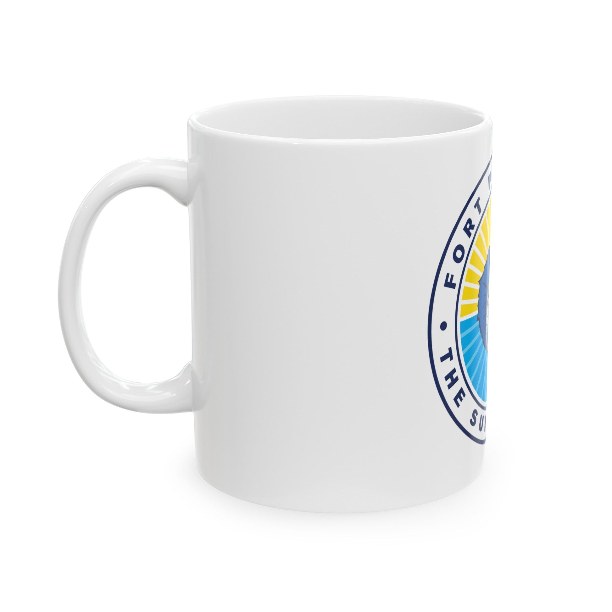 Seal of Fort Pierce Florida - White Coffee Mug-The Sticker Space