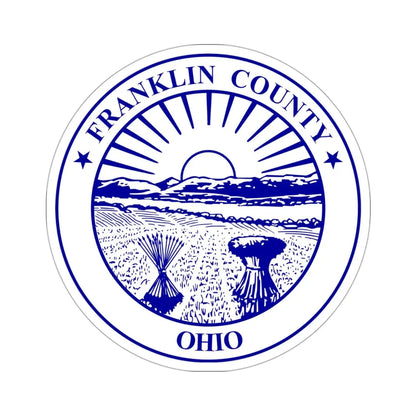 Seal of Franklin County, Ohio USA STICKER Vinyl Die-Cut Decal 3 Inch - The Sticker Space